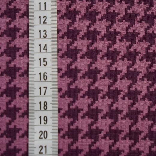 Bio Kuscheljacquard - Stoffonkel - Hahnentritt - braun/beige