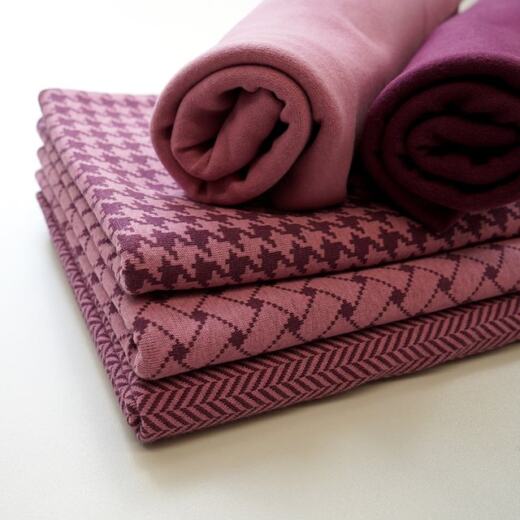 Bio Kuscheljacquard - Stoffonkel - Hahnentritt - braun/beige