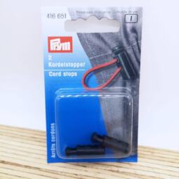 Prym Kordelstopper 2-Loch schwarz (2 Stück) (416 651)