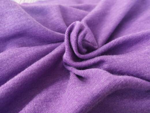 4cm Einfassstreifen Wolle/Seide Biojersey - große Farbauswahl uni & meliert