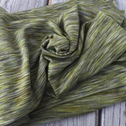 Wolle/Seide Bio Sommersweat - khaki meliert