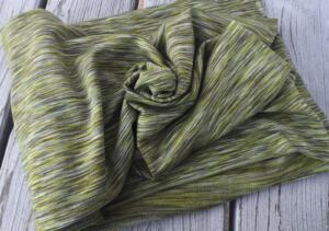 Wolle/Seide Bio Sommersweat - khaki meliert
