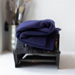 Bio Rippbündchen - Mind The MAKER - navy blue
