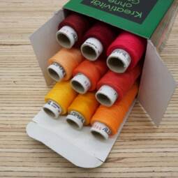 Alterfil Nähgarn S120 - 9 x 200m Farbbox - rot, orange, ... 2020