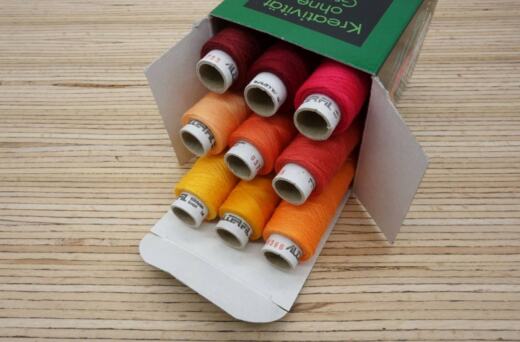 Alterfil Nähgarn S120 - 9 x 200m Farbbox - rot, orange, ... 2020