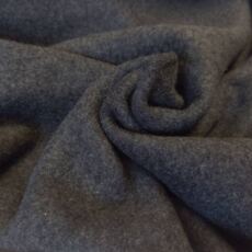 Bio Baumwollfleece - anthrazit meliert 068