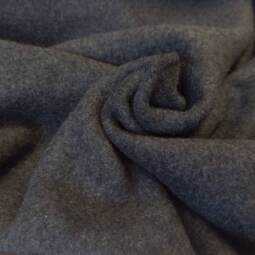 Bio Baumwollfleece - anthrazit meliert 068