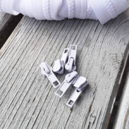 5 Zipper für Krampenreißverschluss endlos 5mm - verschiedene Farben – Bild 16