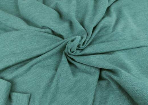Wolle/Lyocell Biojersey uni - dusty mint