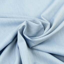 Bio Chambray (Baumwolle, Webstoff) - blau/natur