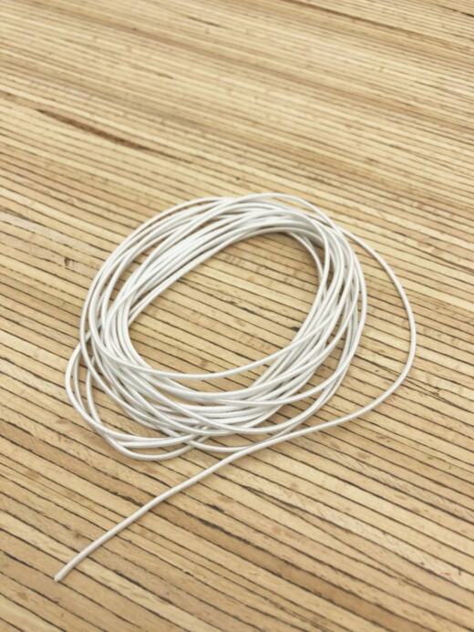 5 Meter Gummikordel 1 mm - Farbauswahl