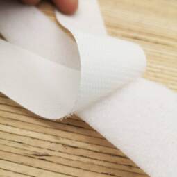 VELCRO® Veloursband weiß - verschiedene Breiten – Bild 2