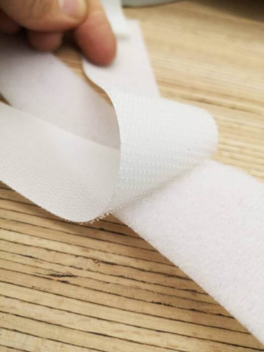VELCRO® Veloursband weiß - verschiedene Breiten