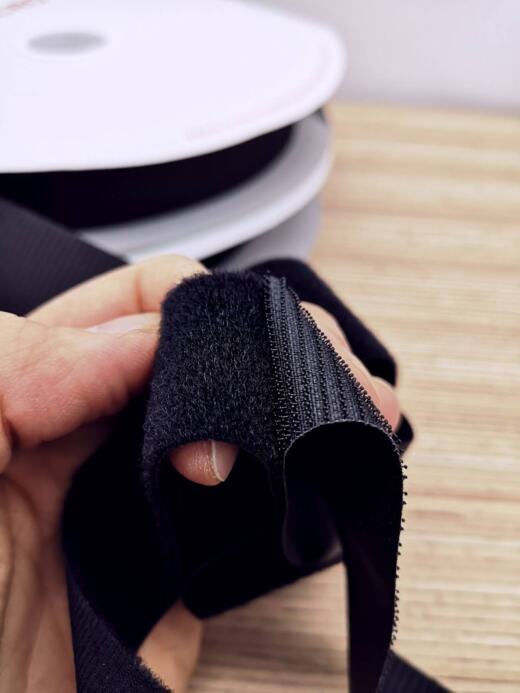 VELCRO® VEL-LOC® Pilzkopfband schwarz