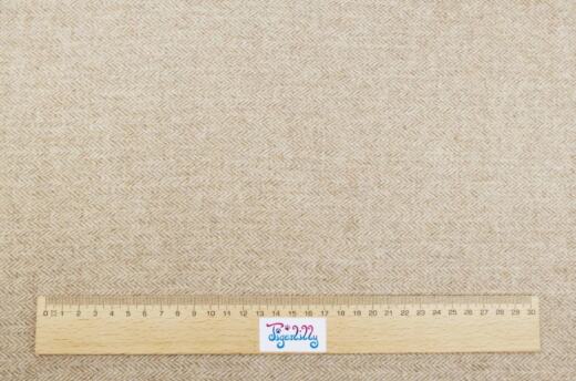 Bio Fischgrat quer aus 100% Wolle - beige