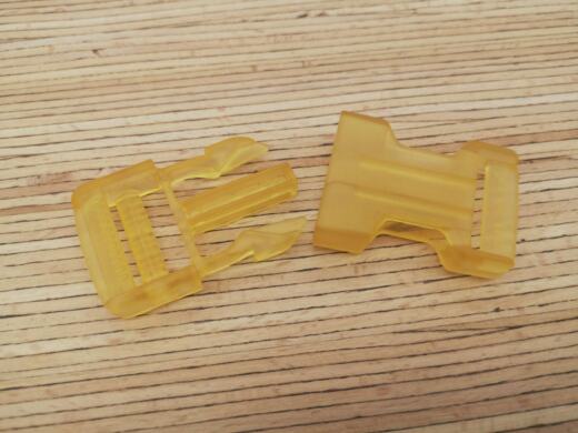 Steckschnalle 25 mm - durchsichtige Farben