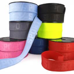 weiches Gummiband 40mm - Design "SPORT" - verschiedene Farben