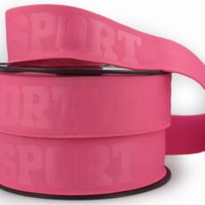 weiches Gummiband 40mm - Design "SPORT" - neonpink