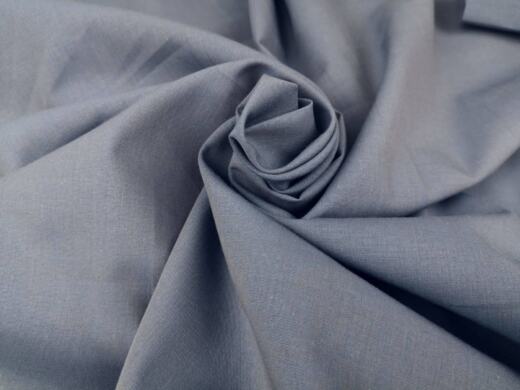 Bio Chambray (Baumwolle, Webstoff) - anthrazit/blau