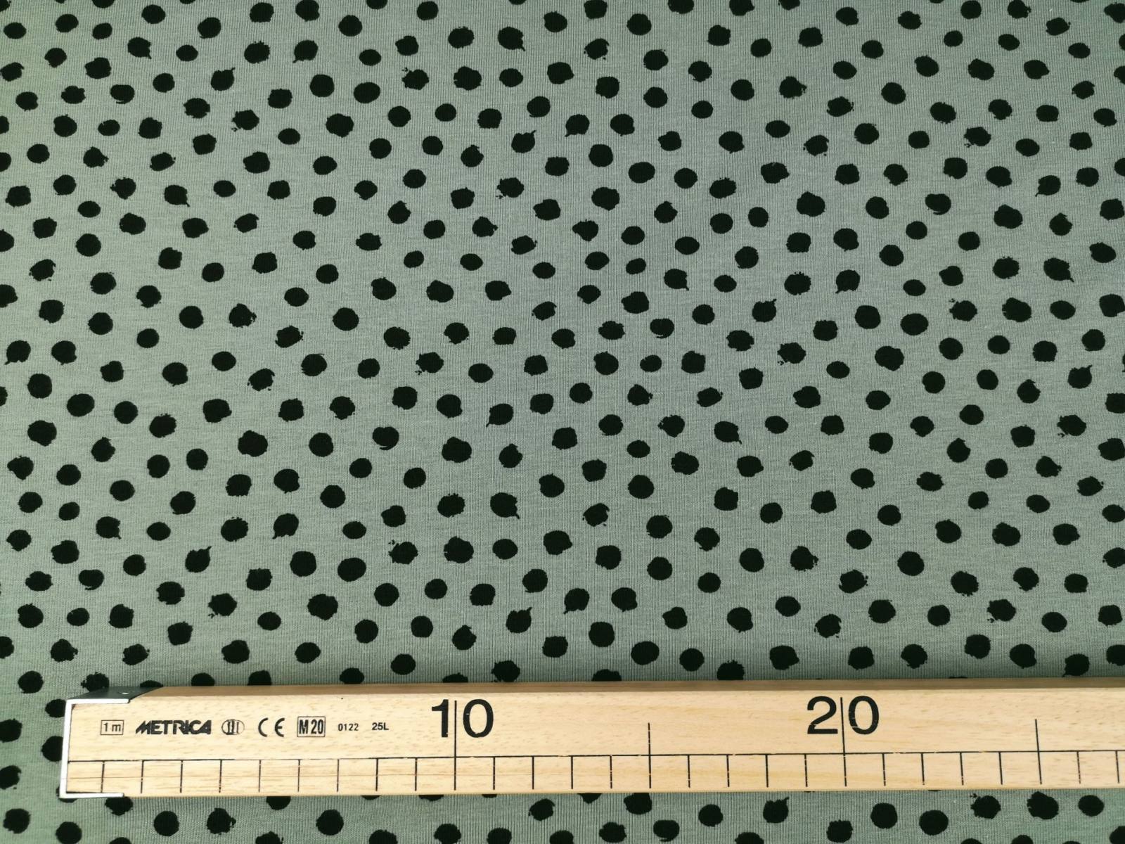 Biojersey dots dots dots dusty green b