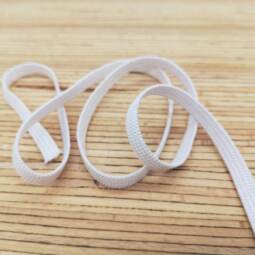 20 Meter superweiches Gummiband 5mm - weiß