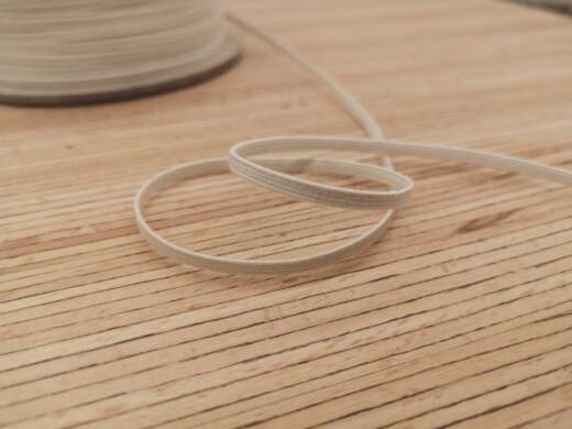 Bio Gummiband - naturfarben 3mm