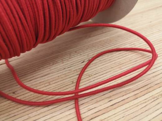 5 Meter Bio Gummikordel 2,2mm - verschiedene Farben