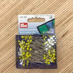 Prym Glaskopfstecknadeln lang gelb, 20g (029 153)