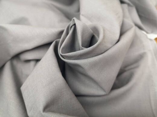 Bio Chambray - anthrazit/hellgrau