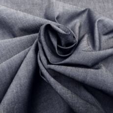 Bio Chambray (Baumwolle, Webstoff) - navy/natur