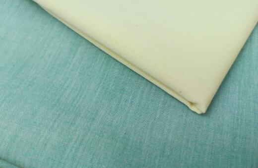 Bio Chambray - gelb/natur