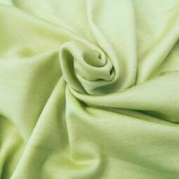 40cm Reststück: Wolle/Lyocell Biojersey (Interlock) uni - lindgrün