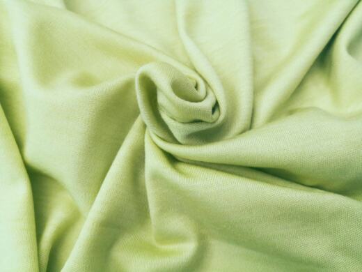 40cm Reststück: Wolle/Lyocell Biojersey (Interlock) - lindgrün