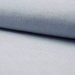 Bio Baumwollfleece - hellblau meliert 002