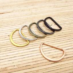 1 Metall-D-Ring 25mm - verschiedene Farben