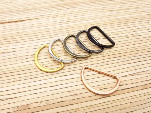 1 Metall-D-Ring 25mm - verschiedene Farben