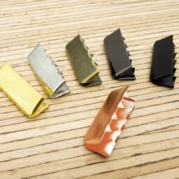 1 Metall-Endstück 25mm - verschiedene Farben (nur noch gold und schwarz glänzend)