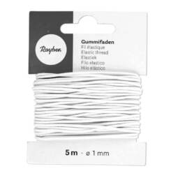 5 Meter Gummifaden 1 mm - Rayher - verschiedene Farben