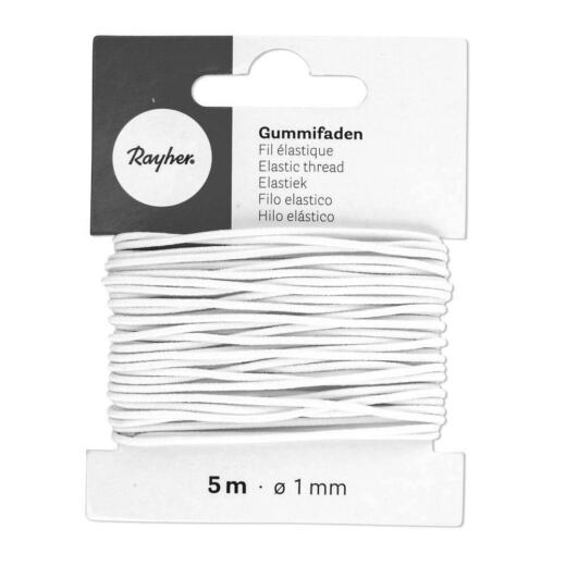 5 Meter Gummifaden 1mm