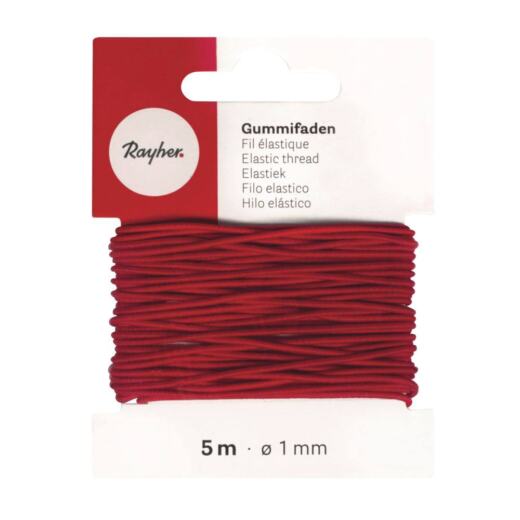 5 Meter Gummifaden 1mm