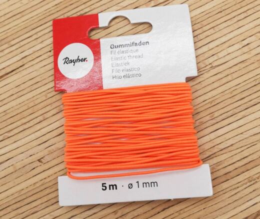 5 Meter Gummifaden 1mm