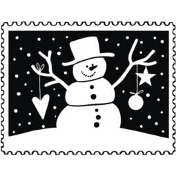 Rayher Stempel Weihnachtspost - Schneemann