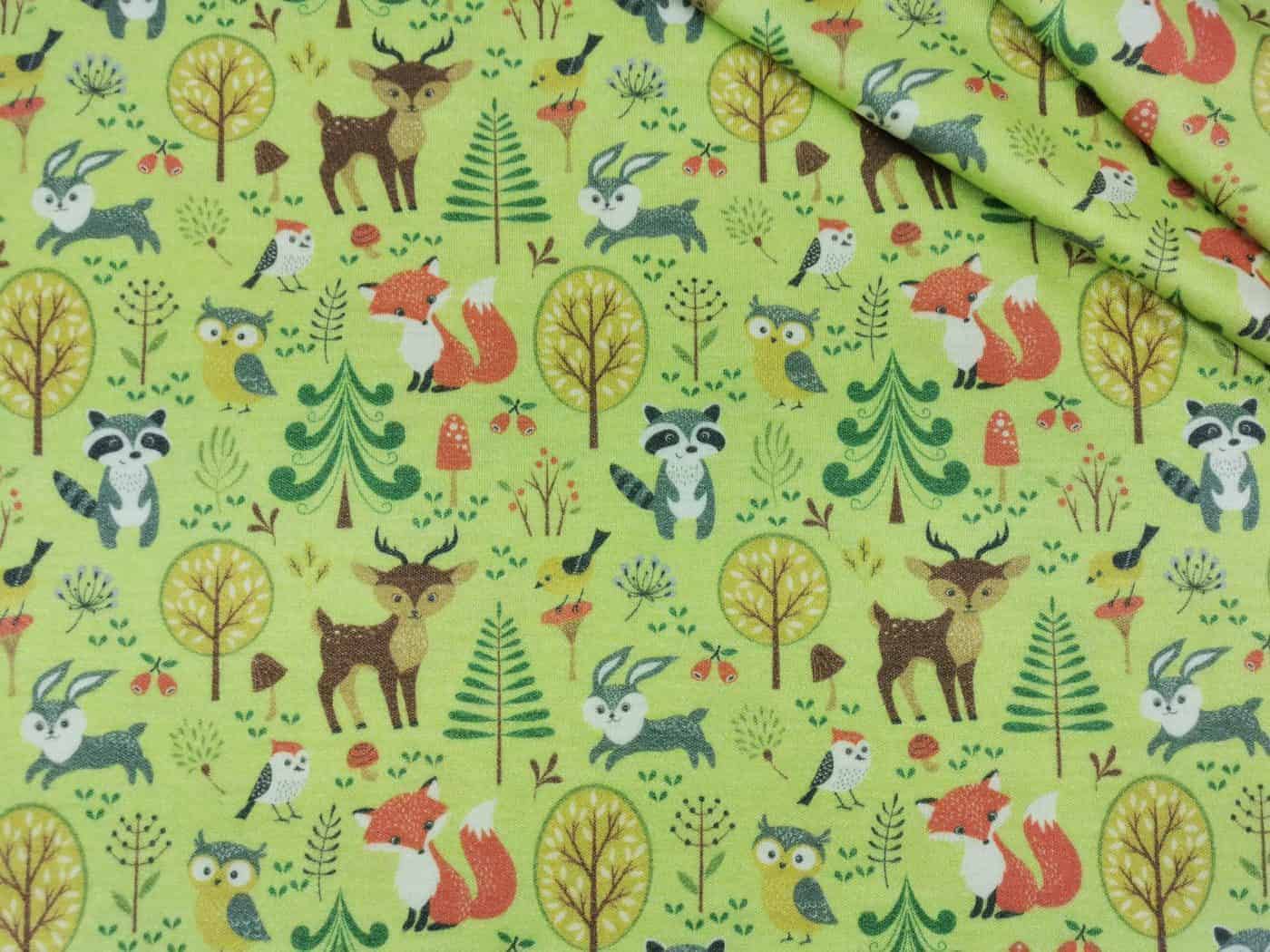 Wolle/Lyocell Biojersey (Interlock) Storybook Buddies Tigerlilly