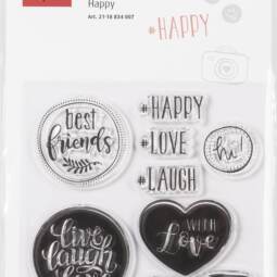 Knorr Prandell Clear Stamp - Happy