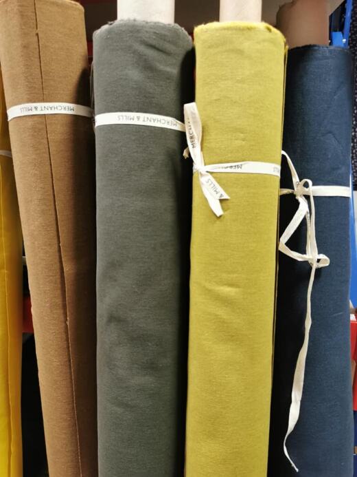 Flax/Cotton Dry Oilskin - Merchant & Mills - Olivine