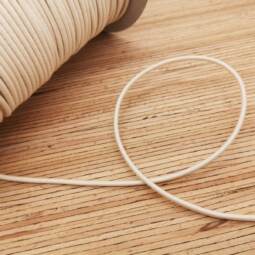 Bio Gummikordel 3mm - naturfarben