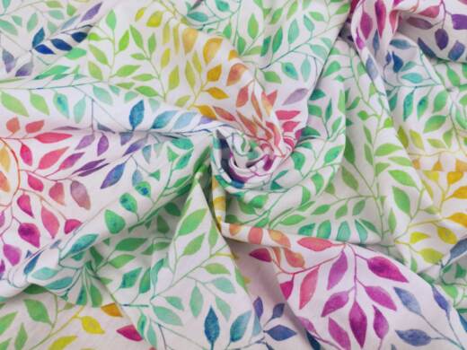 Biojersey (100% Baumwolle) - Tigerlilly EP - Rainbow Leaves
