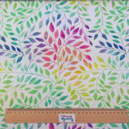 Biojersey (100% Baumwolle) - Tigerlilly EP - Rainbow Leaves – Bild 3
