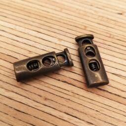 2 Metall Kordelstopper oval für 5mm Kordeln – Bild 5
