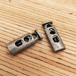 2 Metall Kordelstopper oval für 5mm Kordeln – Bild 6